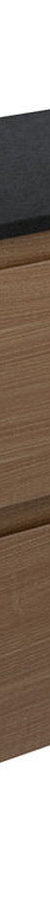 Fienza Amato Walnut 900 Wall Hung Cabinet, Satin Black Panels