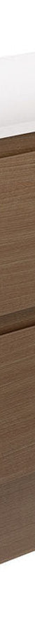 Fienza Amato Walnut 900 Cabinet On Kickboard, Matte Black Frames