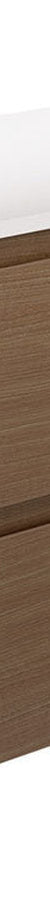 Fienza Amato Walnut 900 Wall Hung Cabinet, Matte Black Frames