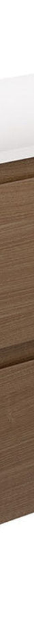 Fienza Amato Walnut 900 Wall Hung Cabinet, Satin White Panels