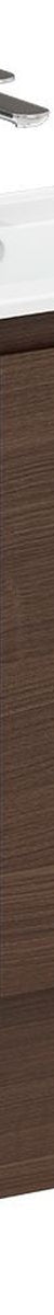 Siska Slim Walnut 900 Vanity on Kickboard, Right Drawers