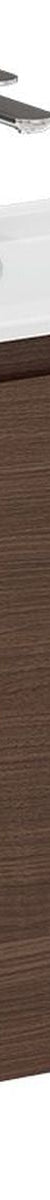 Siska Slim Walnut 900 Wall Hung Vanity, Left Drawers