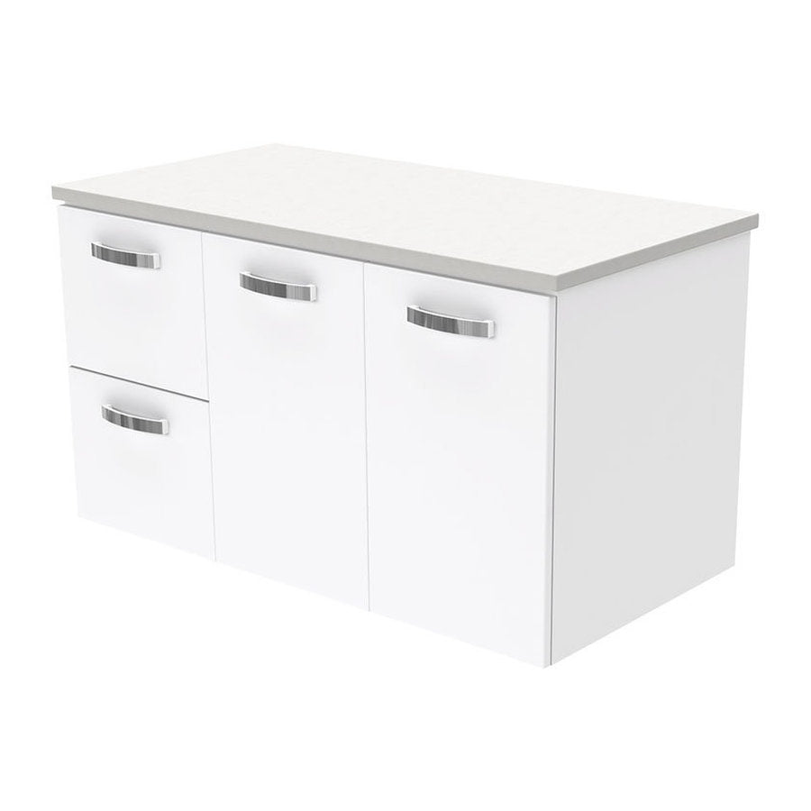 Fienza Unicab 900 Wall-Hung Cabinet, Left Hand Drawers