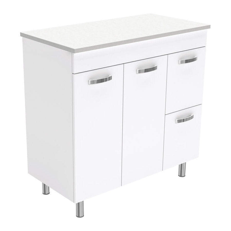 Fienza Unicab 900 Cabinet On Legs, Right Hand Drawers