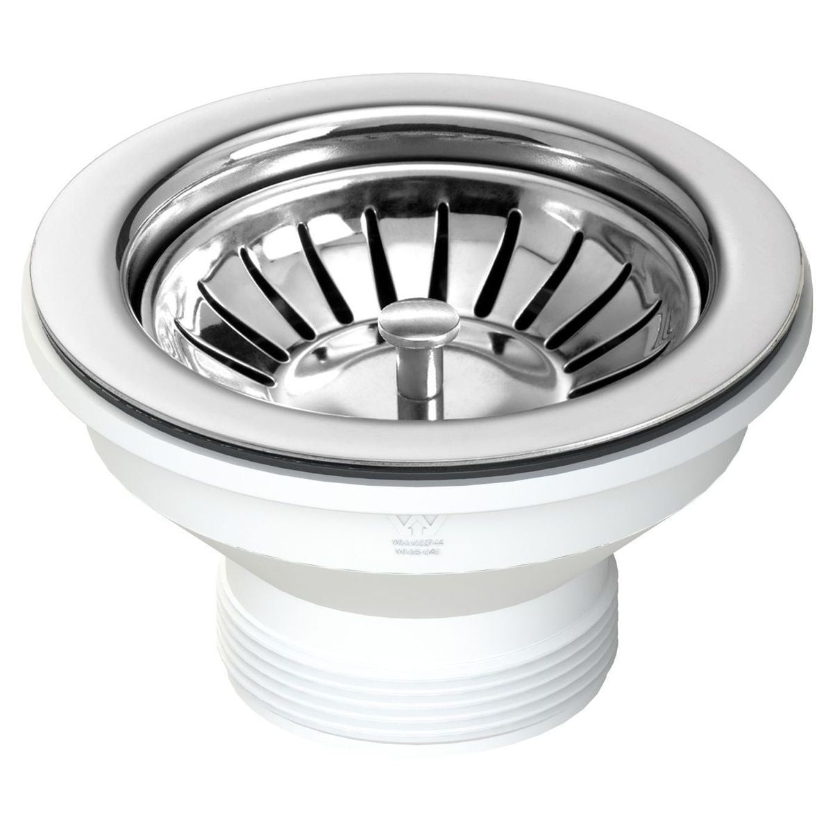 90X50 Polished Stainless Steel Basket Waste & Long Bolt
