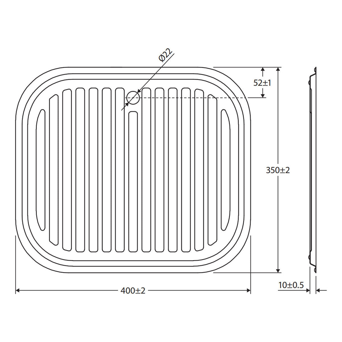 Fienza Tiva Sink Drainer Tray