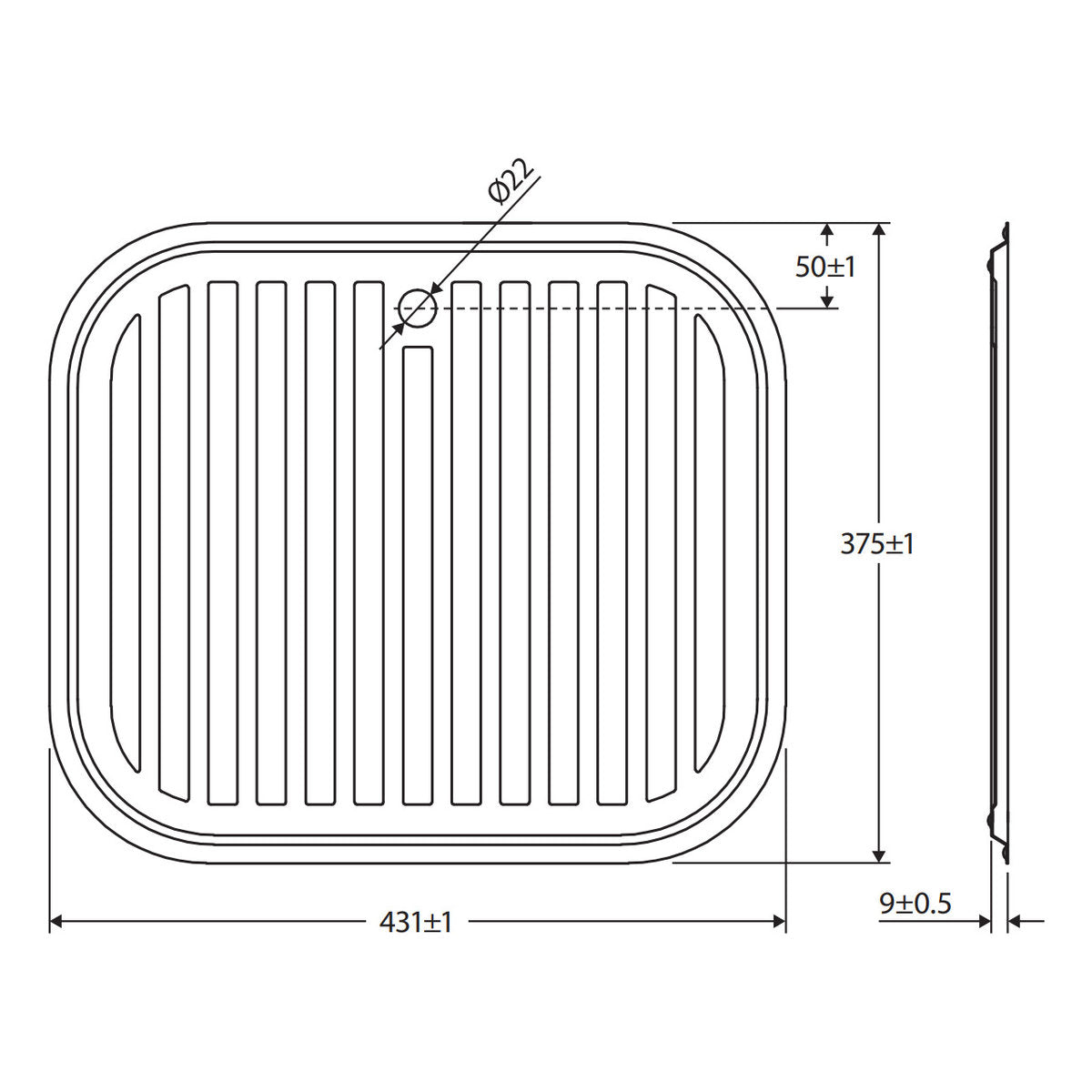 Fienza Tiva 785/670 Sink Drainer Tray