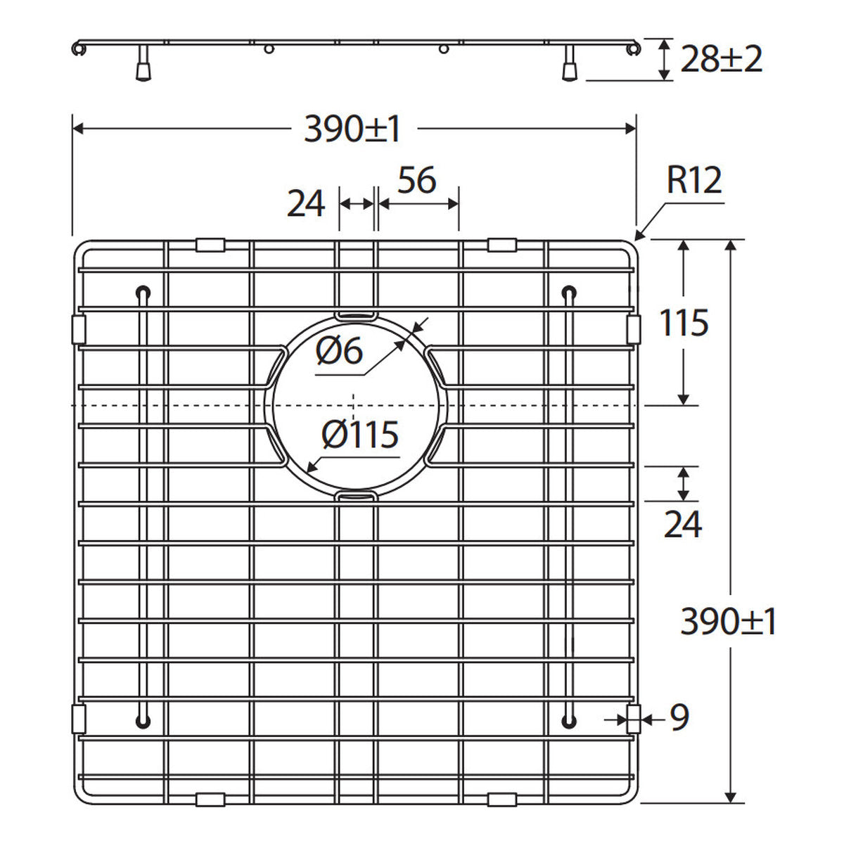 Fienza Hana 32L Sink Protector, Stainless Steel