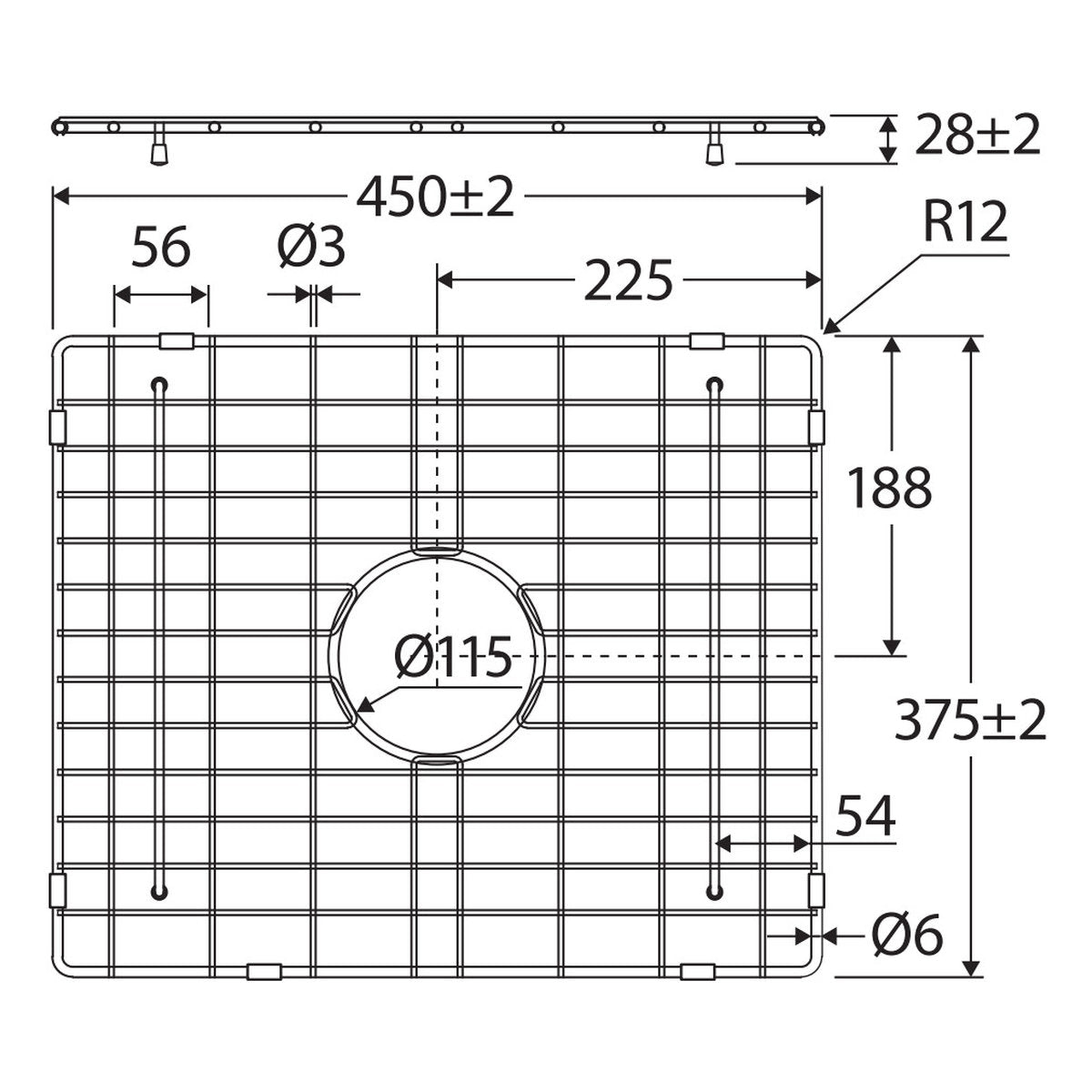 Fienza Butler Double Sink Protector