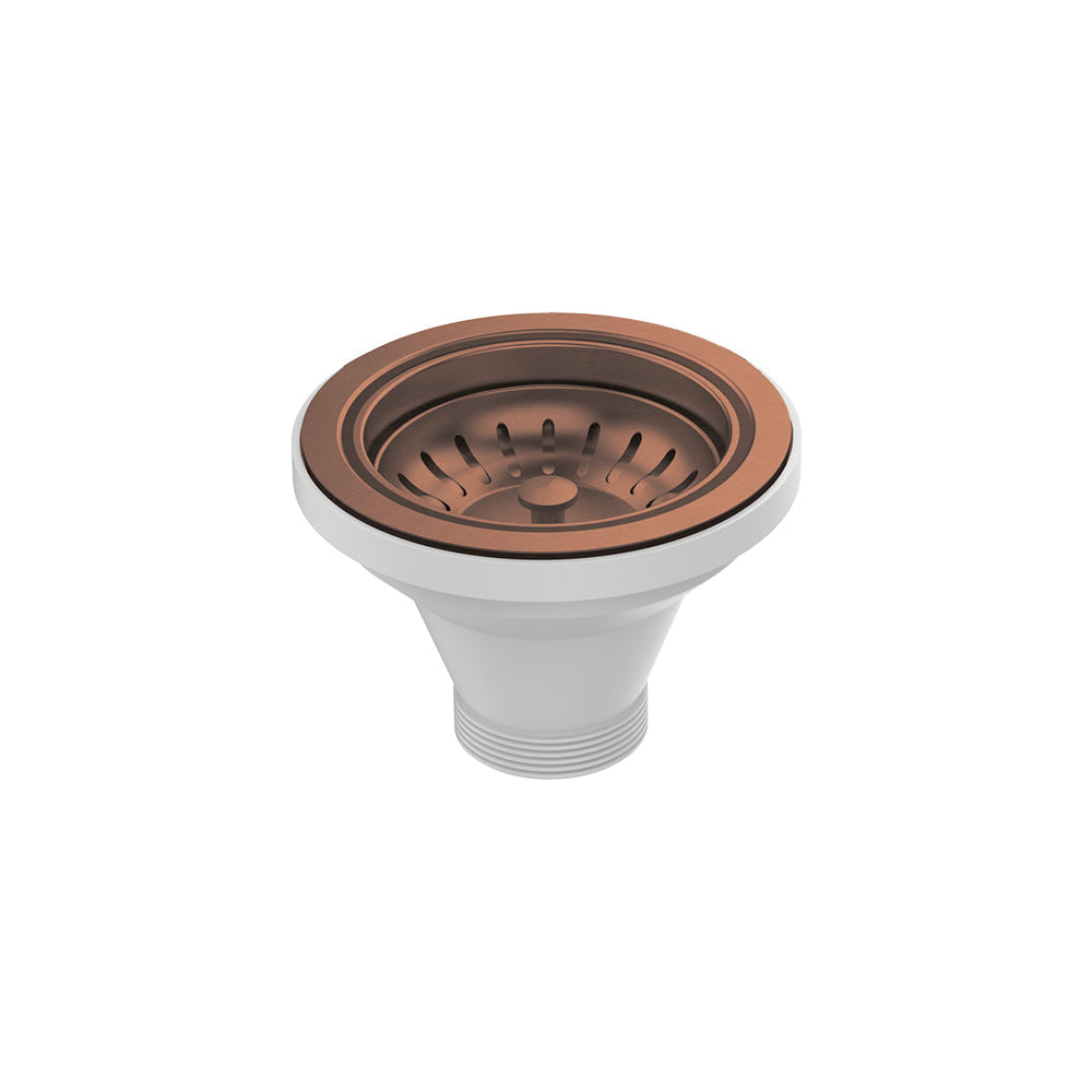Fienza Hana Basket Waste Brushed Copper 50x90mm with Extended Bolt