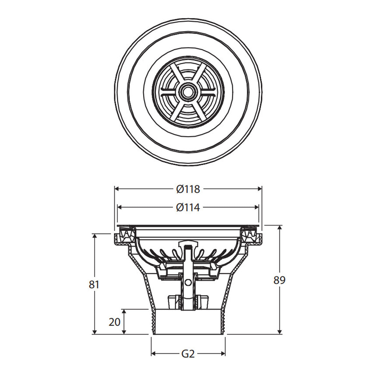Fienza Sink Basket Waste