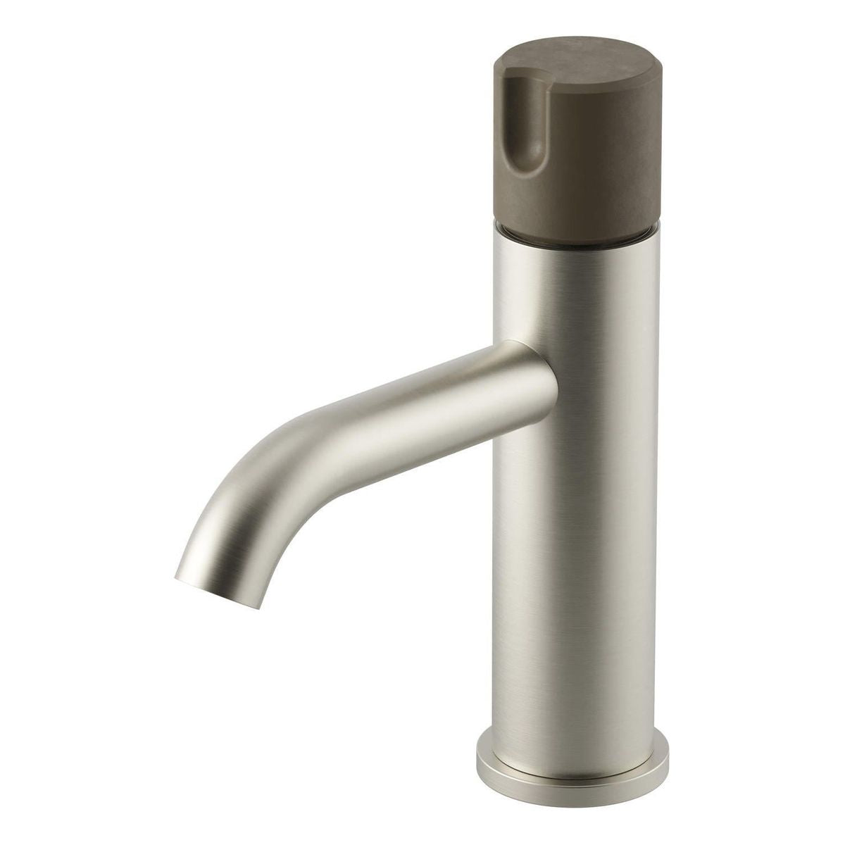 Meir X Nood Co. Alchemy Series, Progressive Basin Mixer, Brushed Nickel/Olive