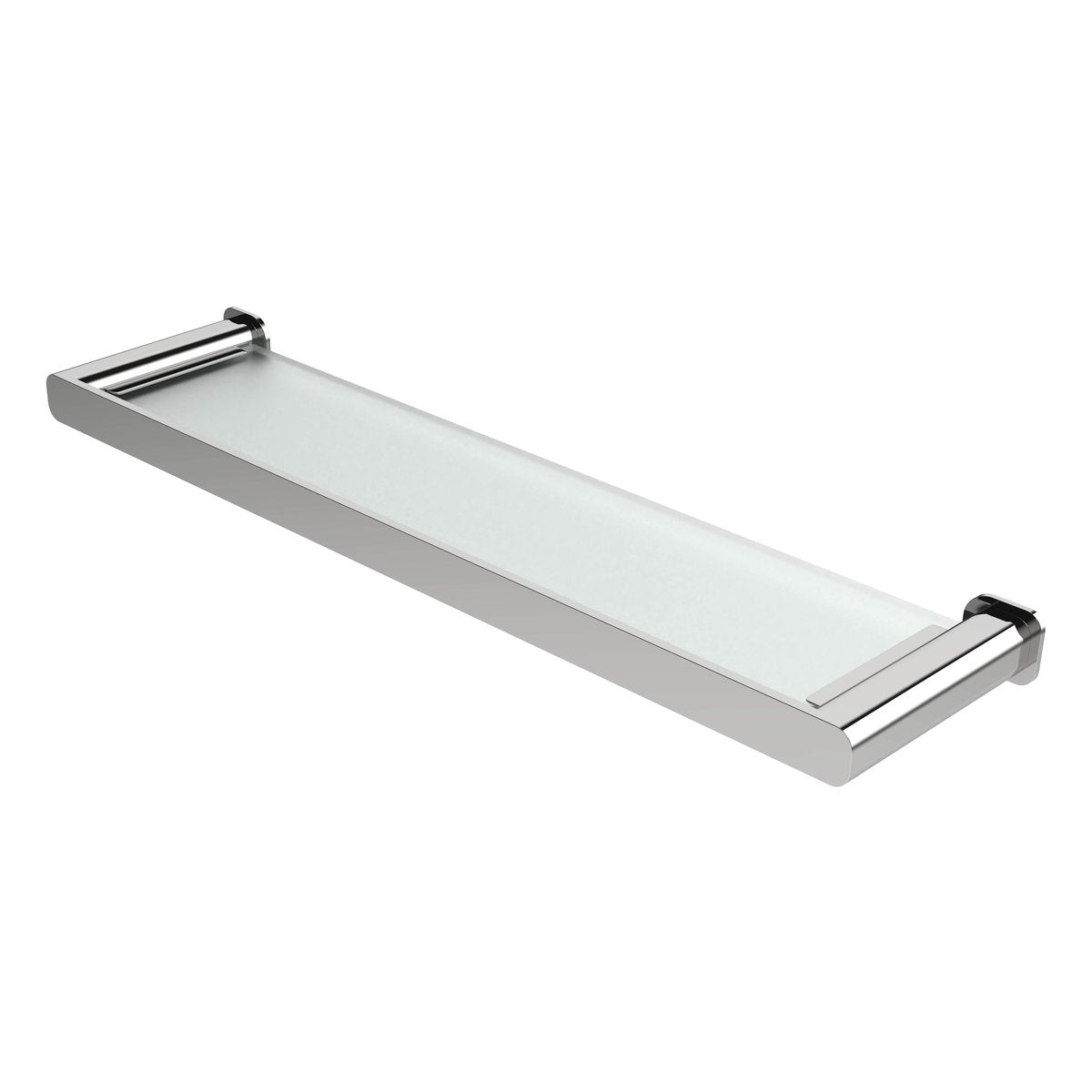 Otti Oskar Chrome Metal & Glass Shelf