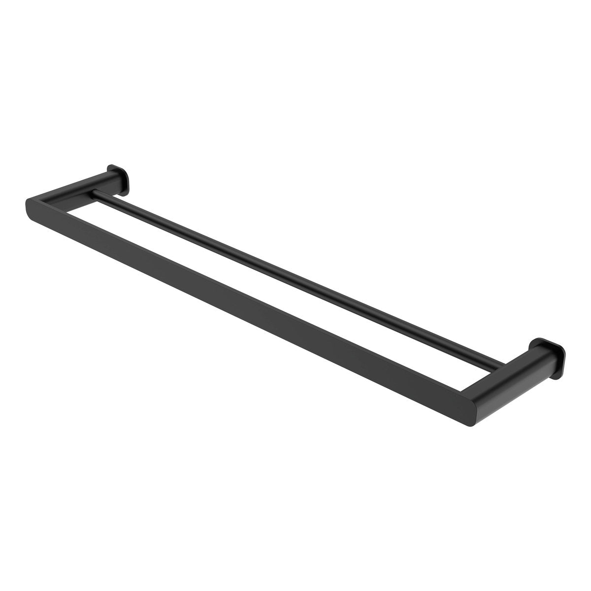 Otti Oskar 600mm Matte Black Double Towel Rail