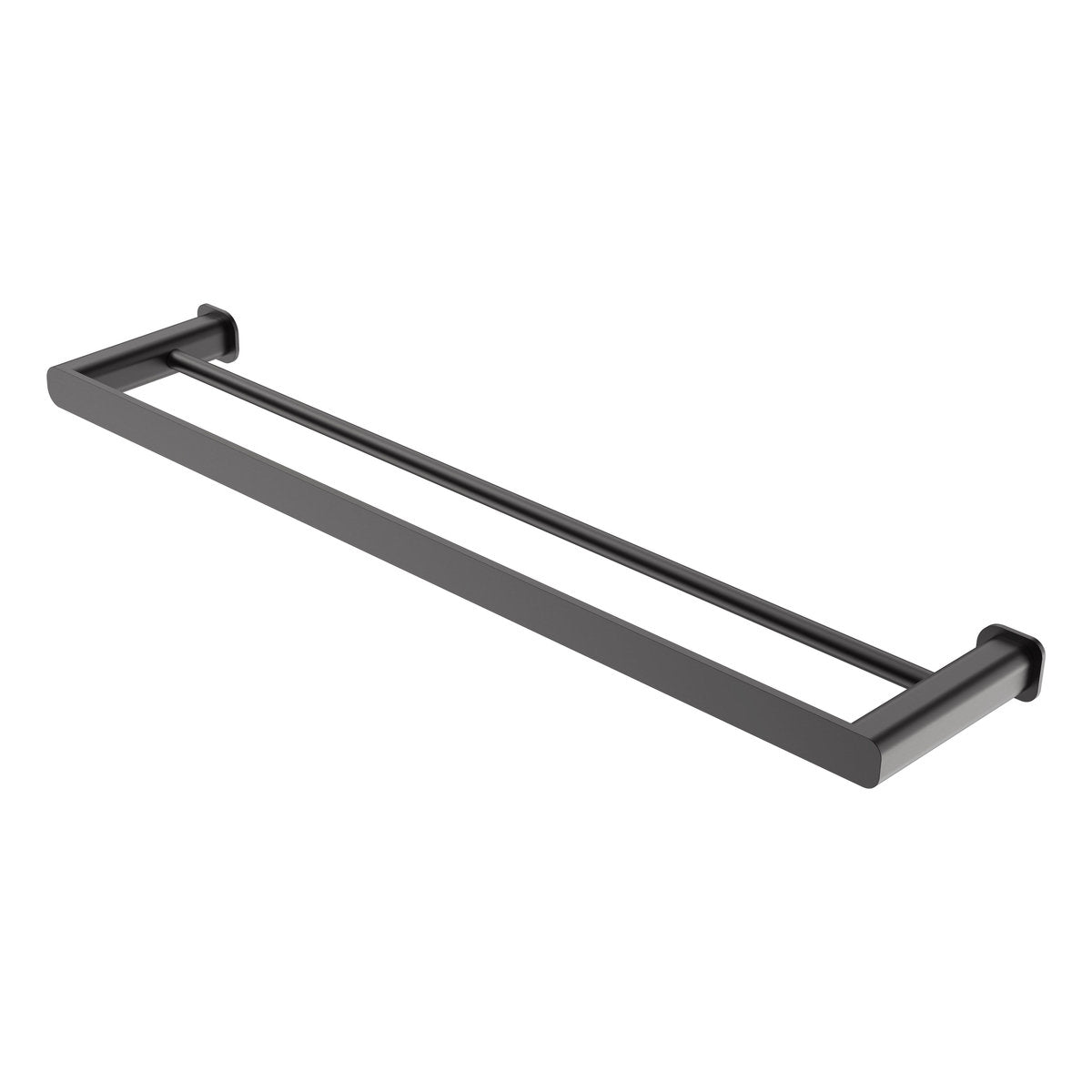 Otti Oskar 600mm Gun Metal Double Towel Rail