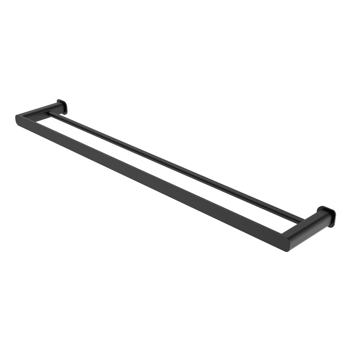 Otti Oskar 750mm Matte Black Double Towel Rail