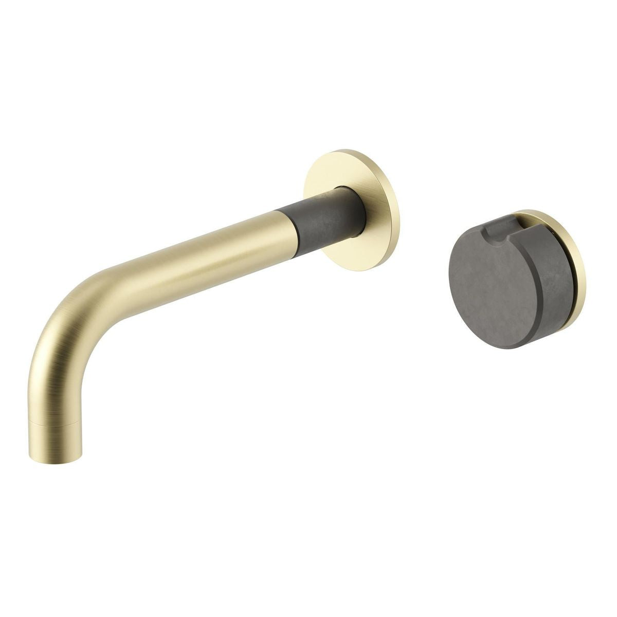 Meir X Nood Co. Alchemy Series, Progressive Wall Mixer Set, Tiger Bronze/Mid Tone Grey