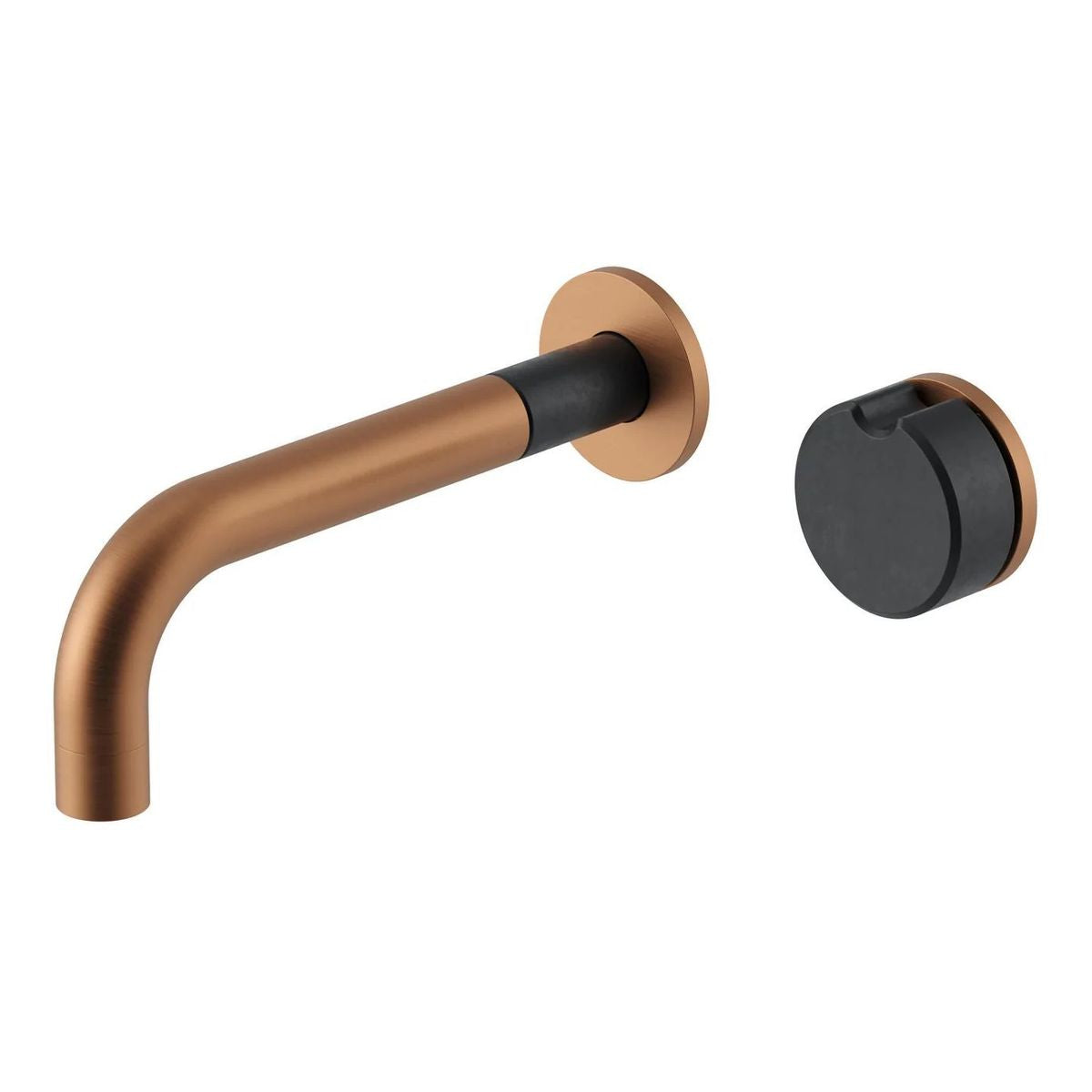 Meir X Nood Co. Alchemy Series, Progressive Wall Mixer Set, Lustre Bronze/Storm