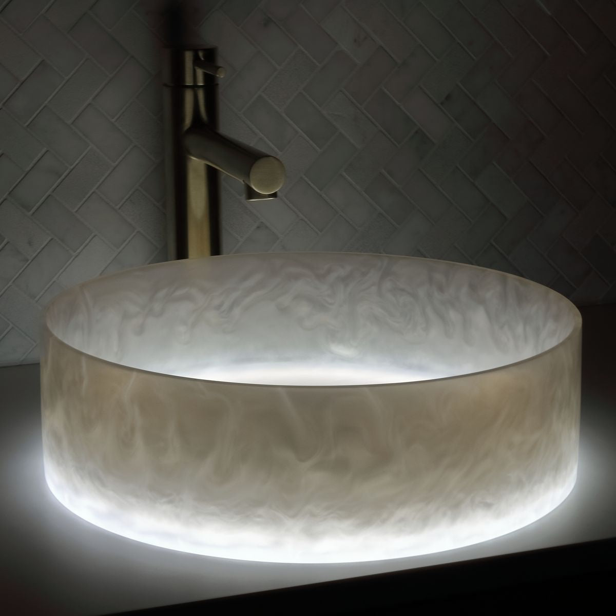 The Basin Lab Akoya 330 Coliseum Basin, Dove Grey