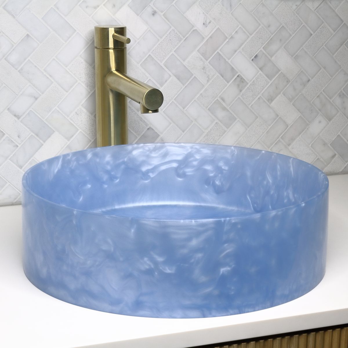 The Basin Lab Akoya 330 Coliseum Basin, Tahiti Blue