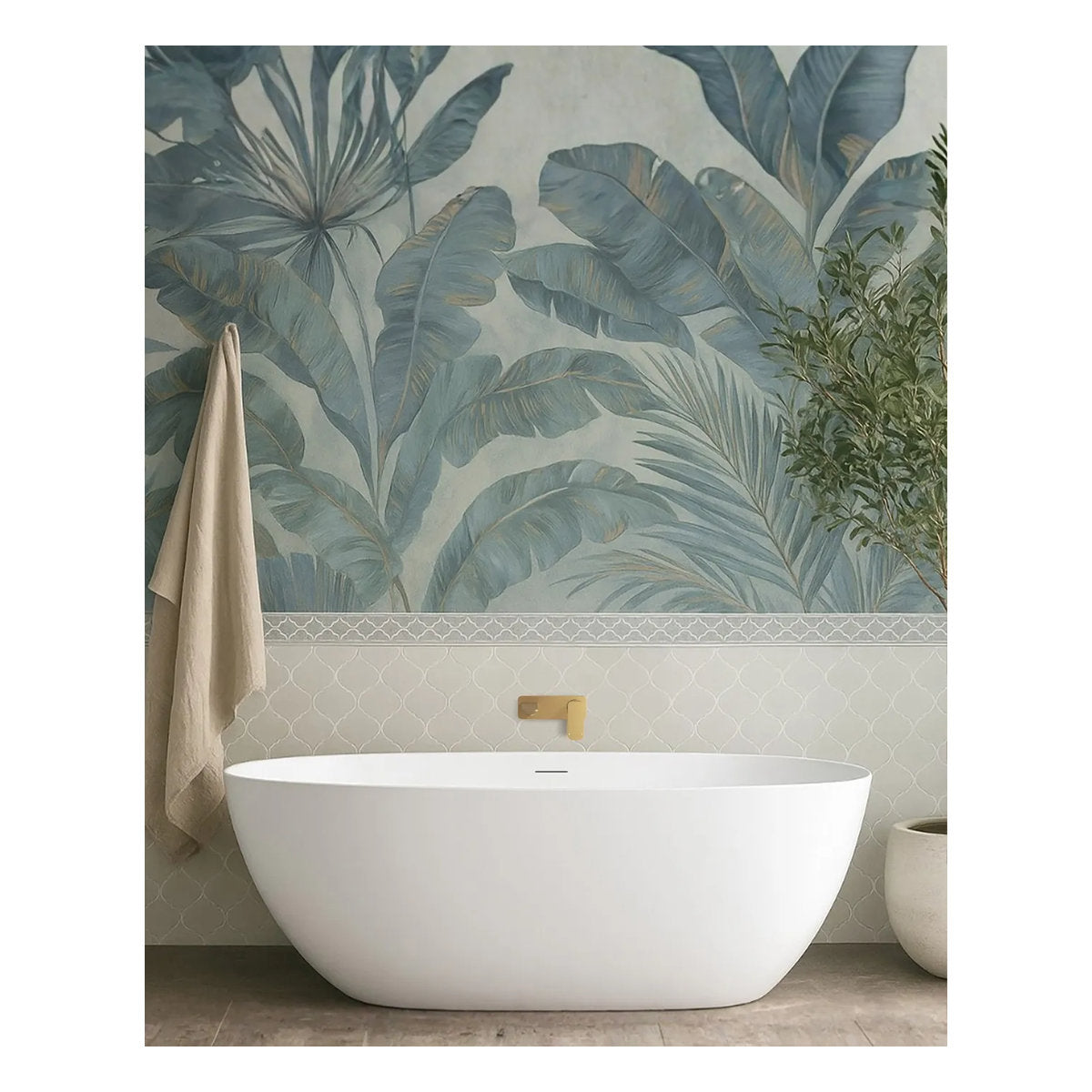Otti Attica Manolo 1500 Matte White Bath with Overflow