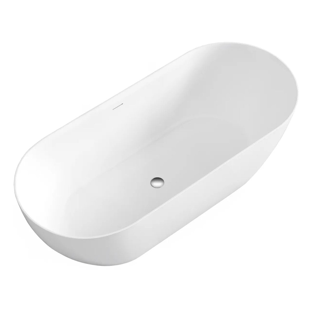 Otti Attica Manolo 1700 Matte White Bath with Overflow