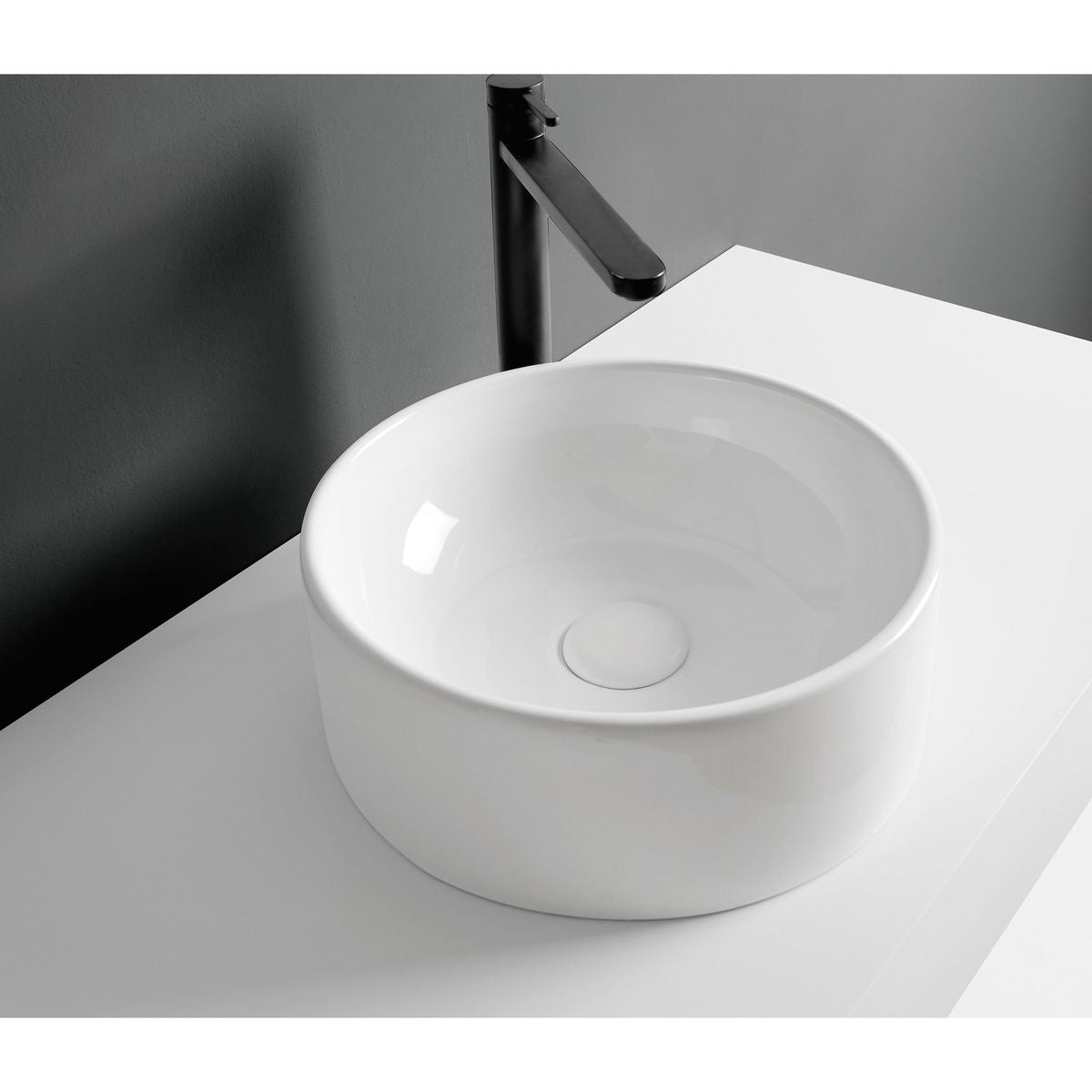 Studio Bagno Apartment 35 Round Basin - Gloss White