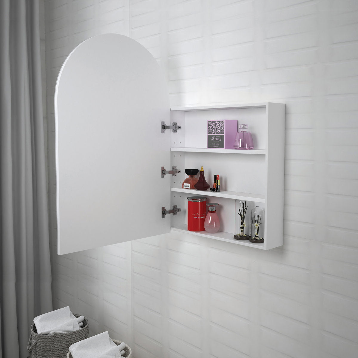 Otti Archie 900mm White Shaving Cabinet