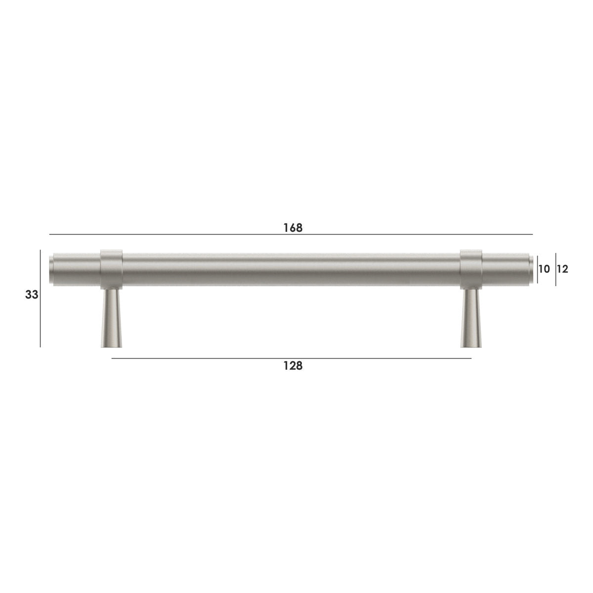 Otti Astor - 128/168mm Brushed Nickel Handle