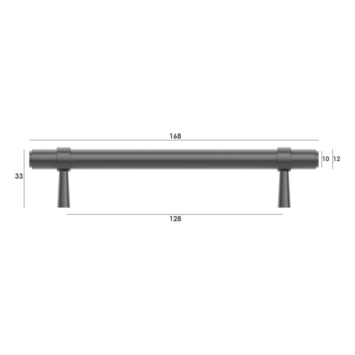Otti Astor - 128/168mm Gun Metal Handle