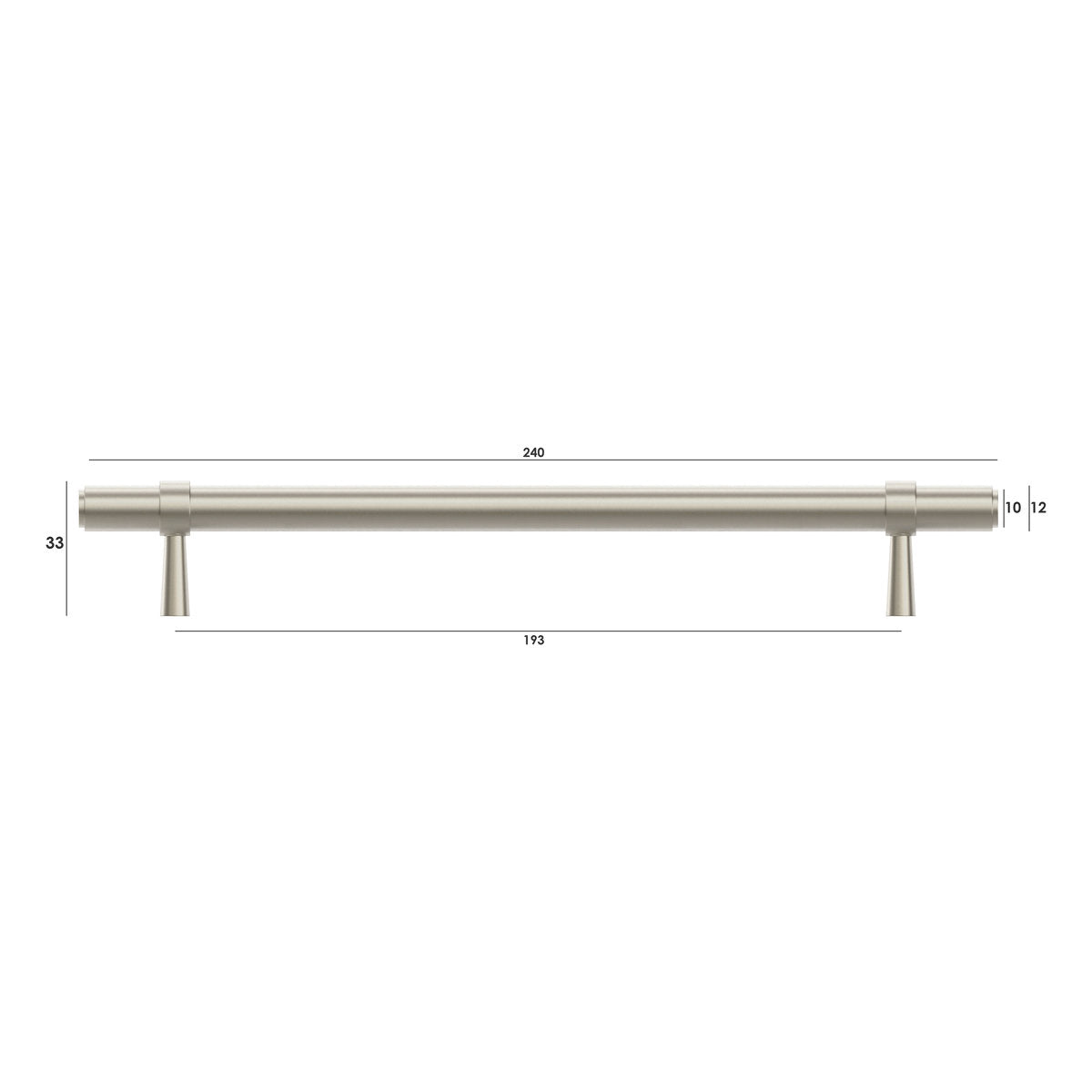 Otti Astor - 192/240mm Brushed Nickel Handle