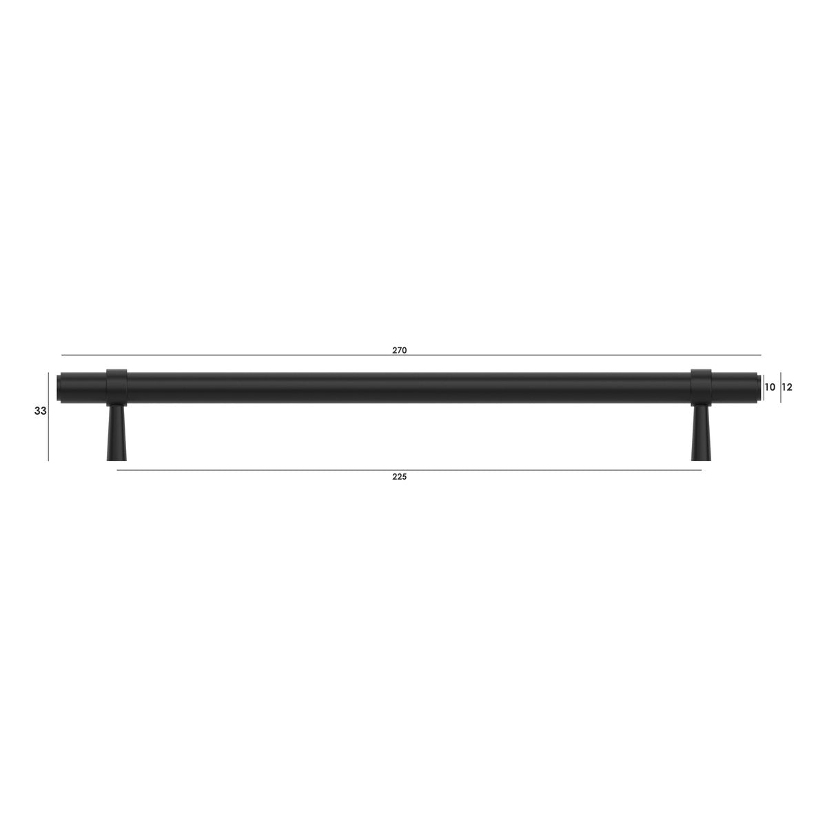 Otti Astor - 224/270mm Matte Black Handle