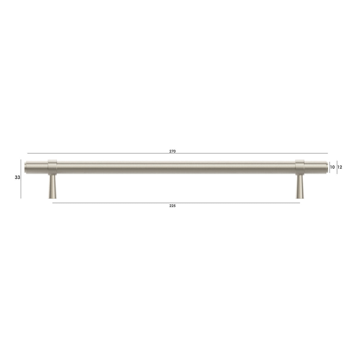 Otti Astor - 224/270mm Brushed Nickel Handle
