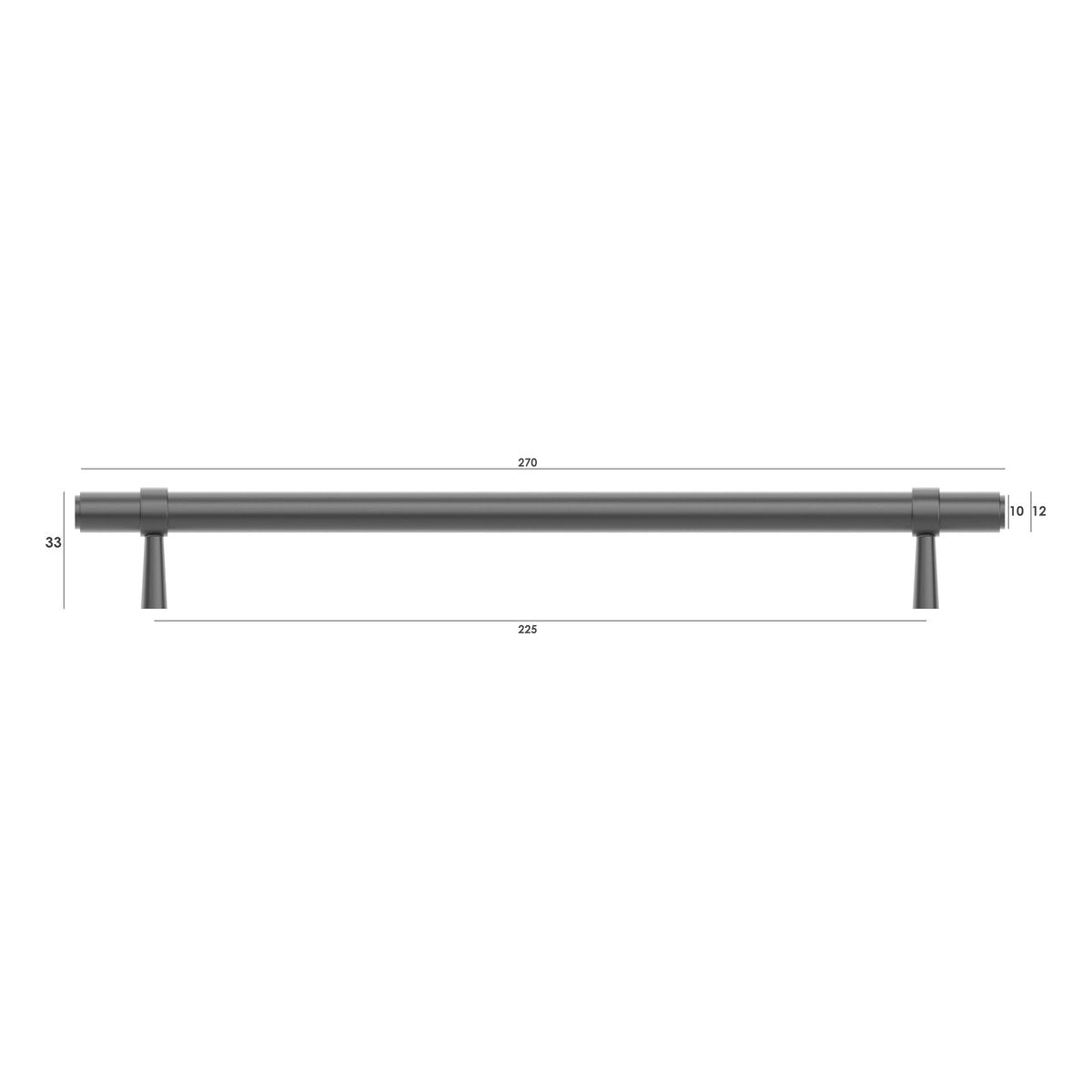 Otti Astor - 224/270mm Gun Metal Handle