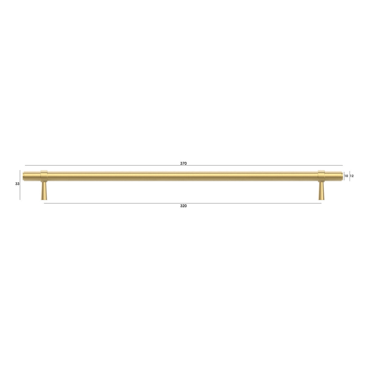 Otti Astor - 320/370mm Brushed Brass Handle