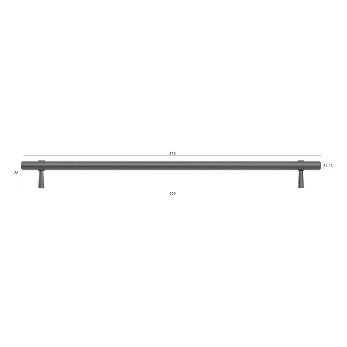 Otti Astor - 320/370mm Gun Metal Handle