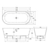 Austin Freestanding Acrylic Bath with Overflow, 1700mm