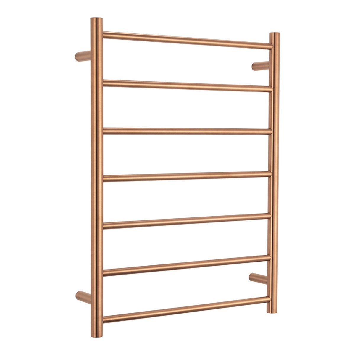 Radiant Heated Round Ladder 600 x 800mm, Brushed Copper