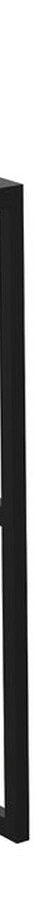 Fienza Amato Matte Black Single Towel Rail Frame Side Panel Kit