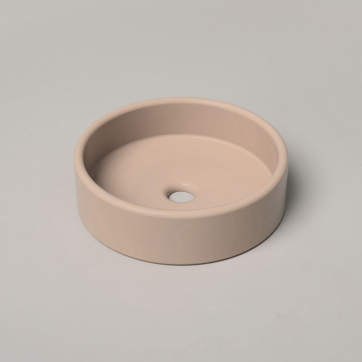 Nood Surface Mount Bowl Basin in Blush-Pink