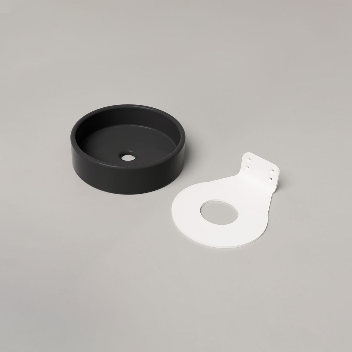 Nood Wall Mount Bowl Basin in Charcoal