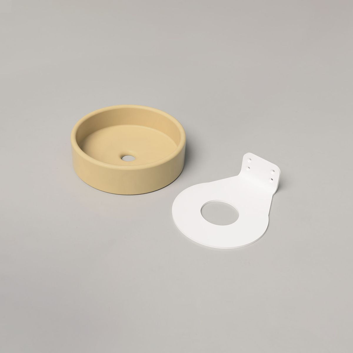 Nood Wall Mount Bowl Basin in Custard