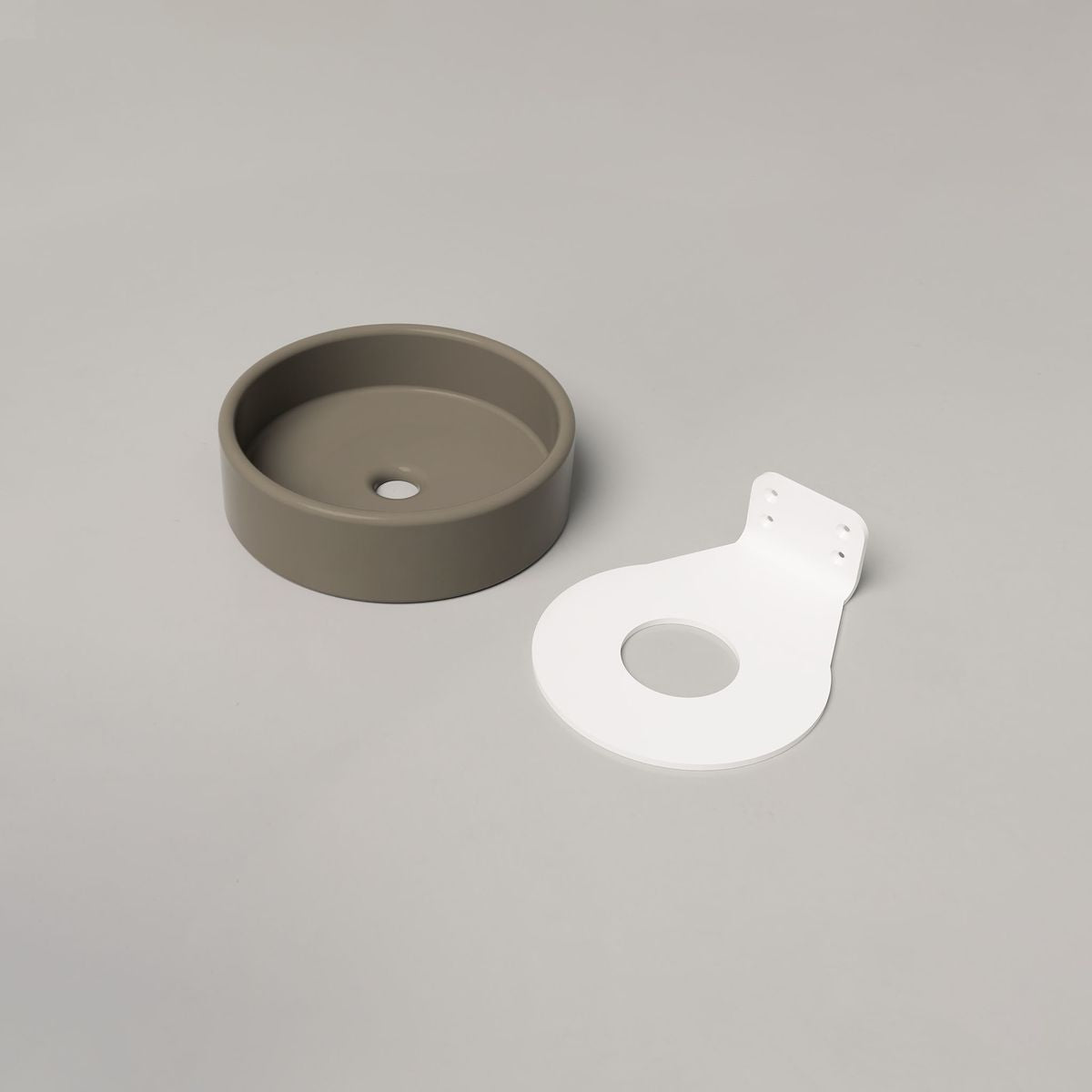 Nood Wall Mount Bowl Basin in Olive