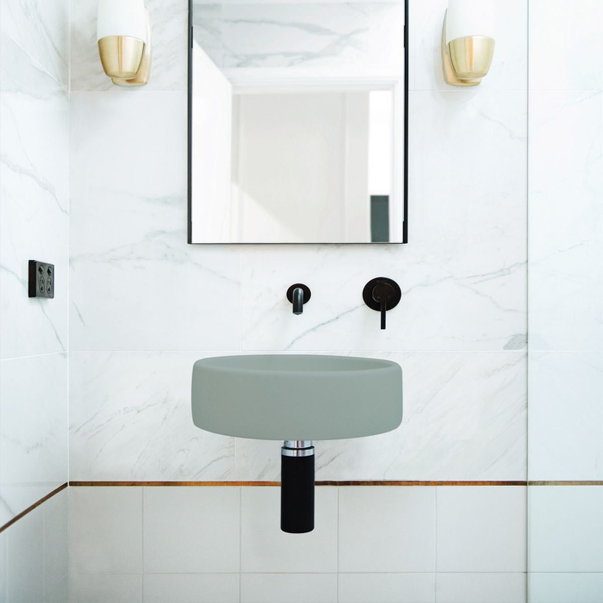 Nood Wall Mount Bowl Basin in Rowboat