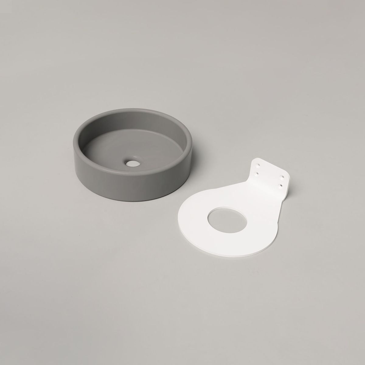 Nood Wall Mount Bowl Basin in Sky Grey