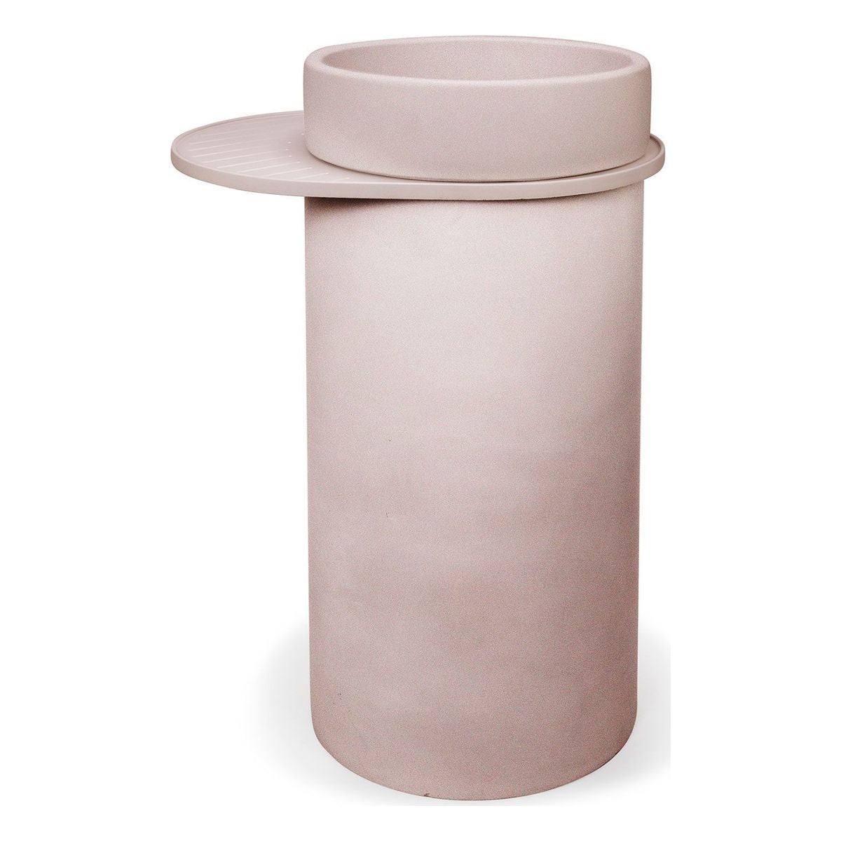 Nood Cylinder Bowl Basin in Blush Pink