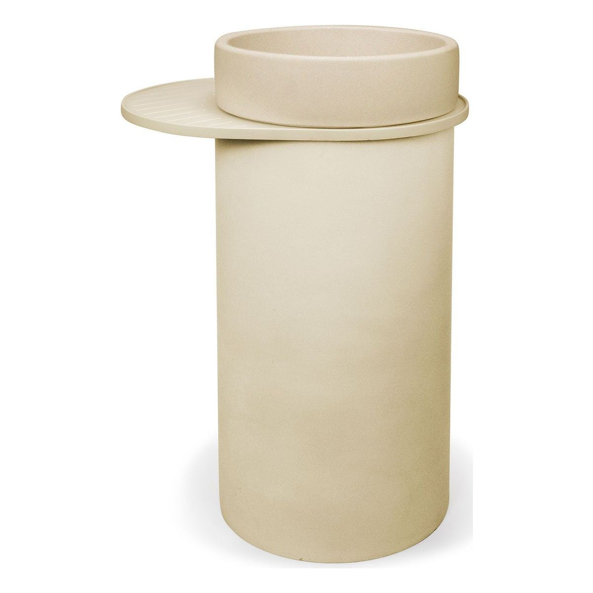 Nood Cylinder Bowl Basin in Custard