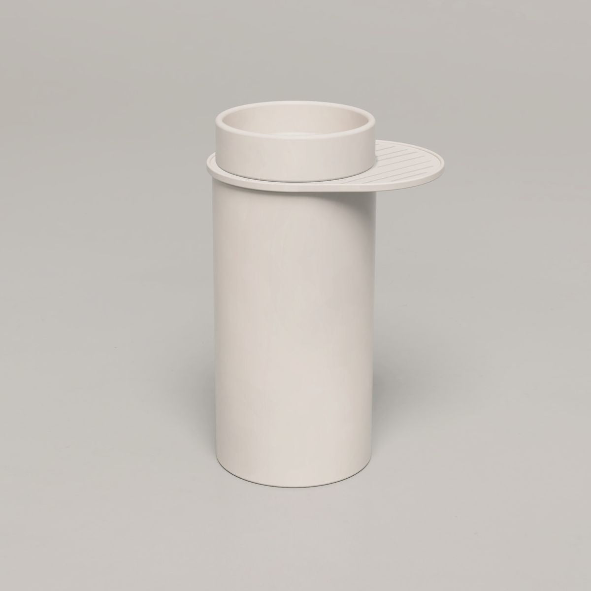Nood Cylinder With Tray Bowl Basin in Morning Mist