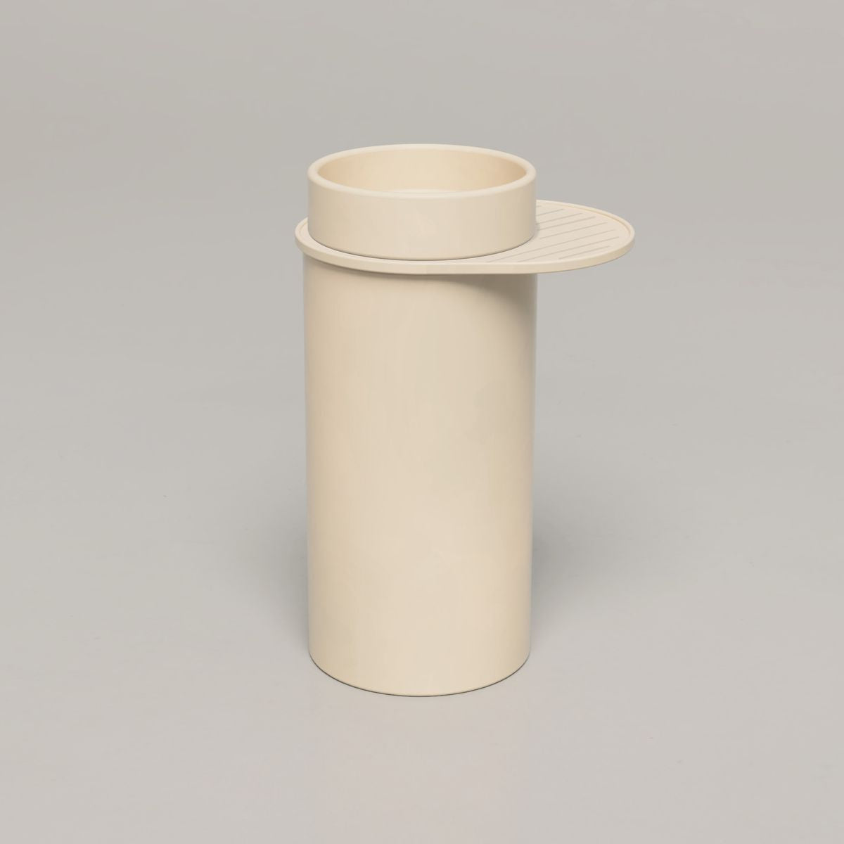 Nood Cylinder With Tray Bowl Basin in Nood