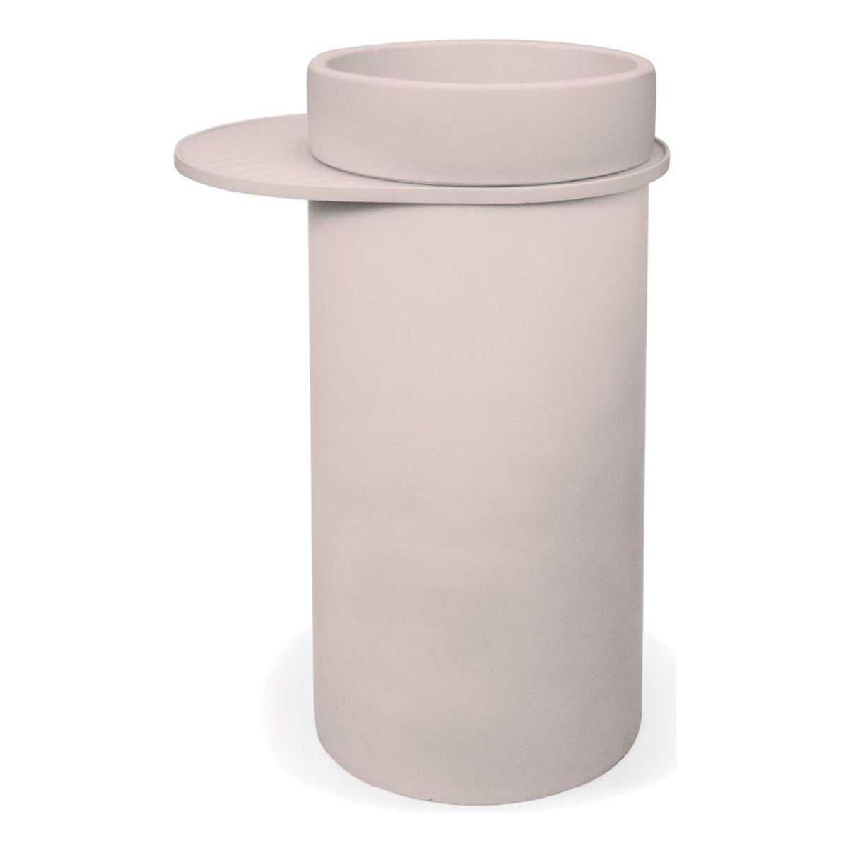 Nood Cylinder With Tray Bowl Basin in Nood
